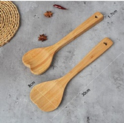 heart shaped wood spoons kitchen utensil set