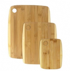 Bamboo cutting board with hole set of 3pcs